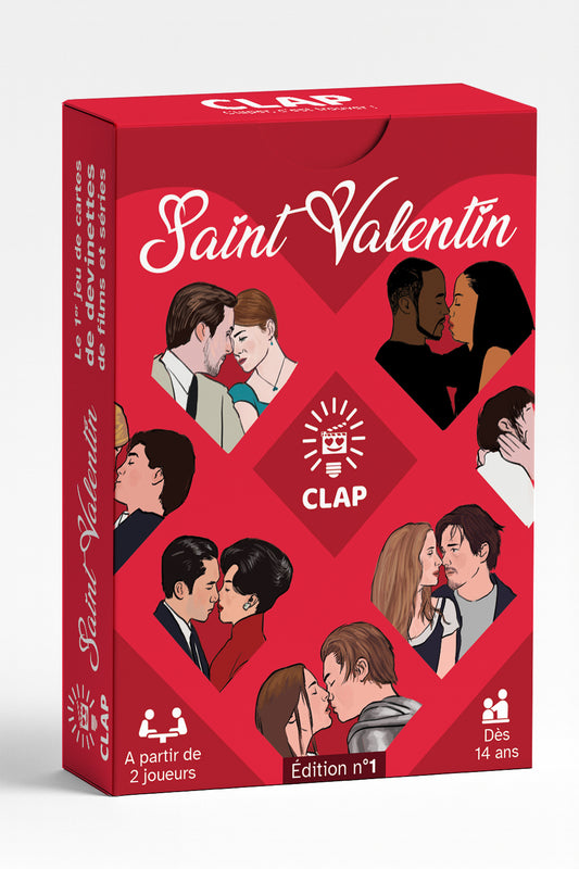 CLAP spécial Saint-Valentin - le jeu de société révolutionnaire dédié aux films et séries d'amour !
